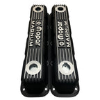 Mopar Performance 5.2L/5.9L Magnum Valve Covers | Die Cast Aluminum - Mopar Magnum Logo | Black Powder Coat