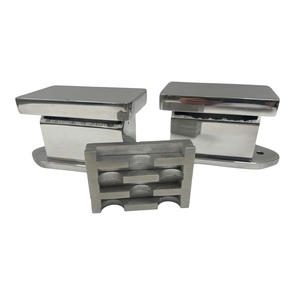 HEMI Breather Set - Short | Billet Aluminum - Hand Fabricated | Polished Finish