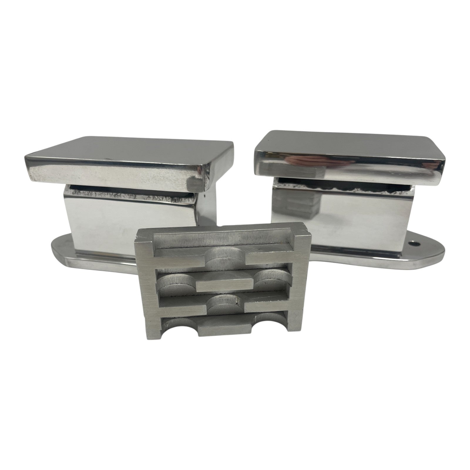 HEMI Breather Set - Short | Billet Aluminum - Hand Fabricated | Polished Finish