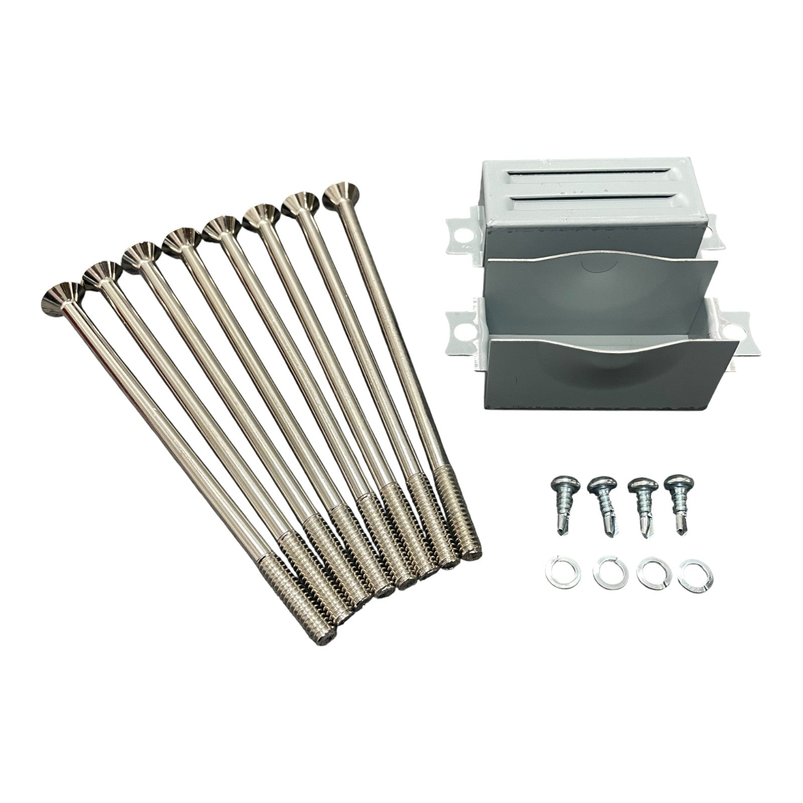 Small Block Chevy Centerbolt Valve Covers | Die Cast Aluminum - 383 Stroker Logo | Orange Powder Coat Finish