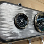 Big Block Chevy Valve Cover Coat Rack | 4-Gauge Design - Die Cast Aluminum | Polished Valve Cover & Black Gauges