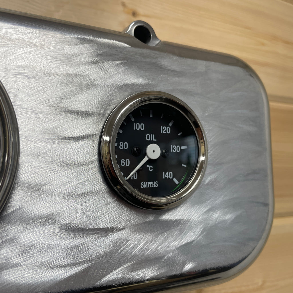 Big Block Chevy Valve Cover Coat Rack | 4-Gauge Design - Die Cast Aluminum | Polished Valve Cover & Black Gauges