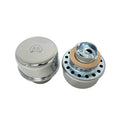 Mopar M Logo Twist-In Breather Set | Chrome Mopar Breathers