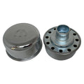 Mopar M Logo Push-In Breather Set | Chrome Mopar Breathers