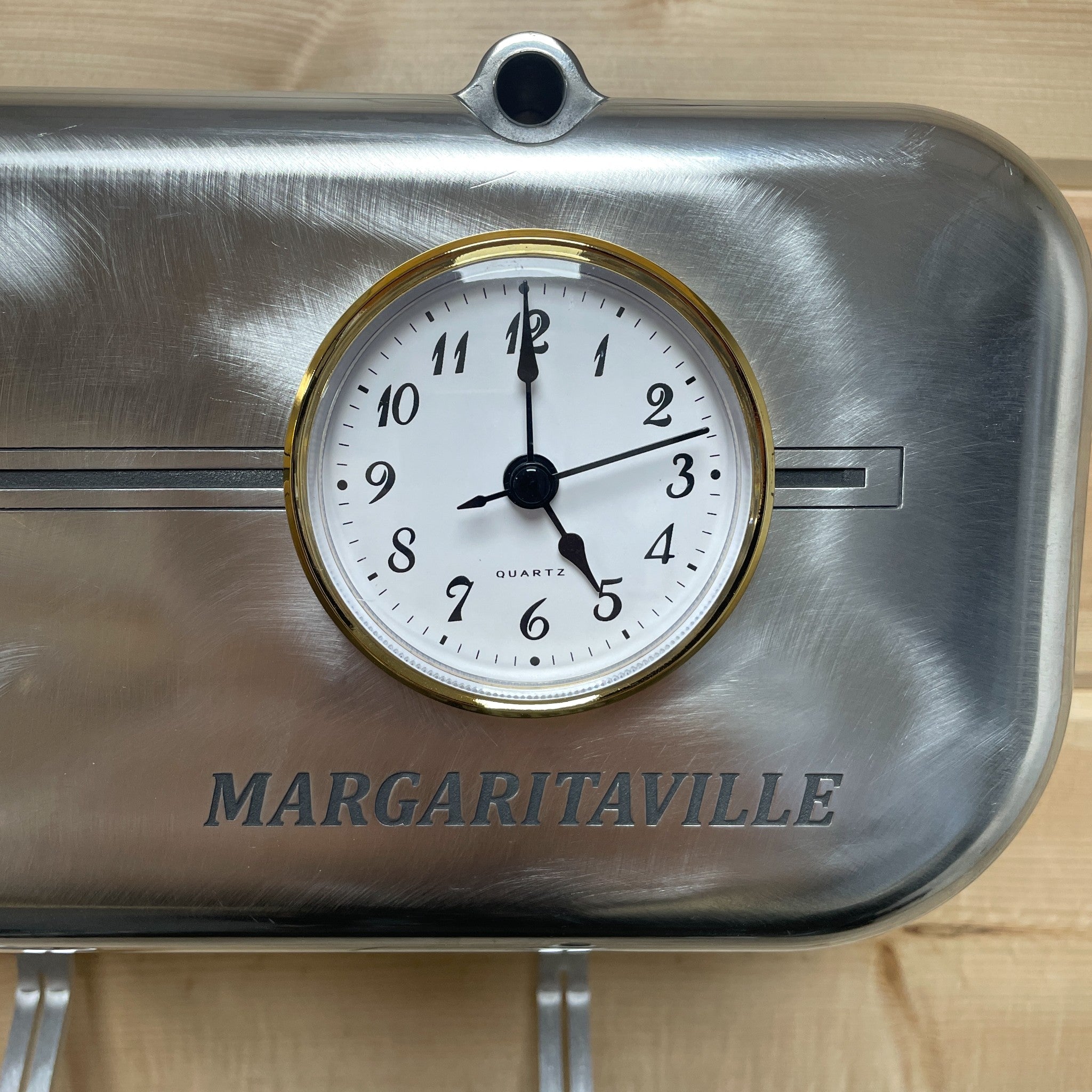 Big Block Chevy Valve Cover Coat Rack | Die Cast Aluminum - 4-Zone Clock | Margaritaville Clock - NOS Originals Logo
