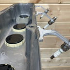 Mopar 383, 400, 440 Valve Cover Coat Rack | Die Cast Aluminum - 4-Zone Clock | Polished Aluminum