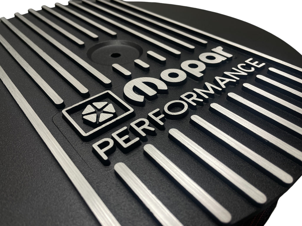 Mopar Performance 13" Round Air Cleaner | Die Cast Aluminum - Mopar Performance Logo | Black Powder Coat Finish
