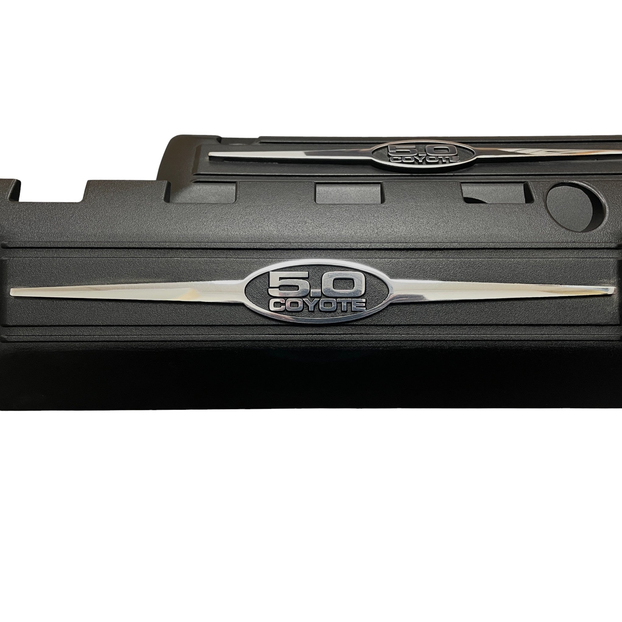 2011-2017 Ford Mustang 5.0L GT Coil Covers | 5.0 Coyote Logo - Die Cast Aluminum | Black Powder Coat