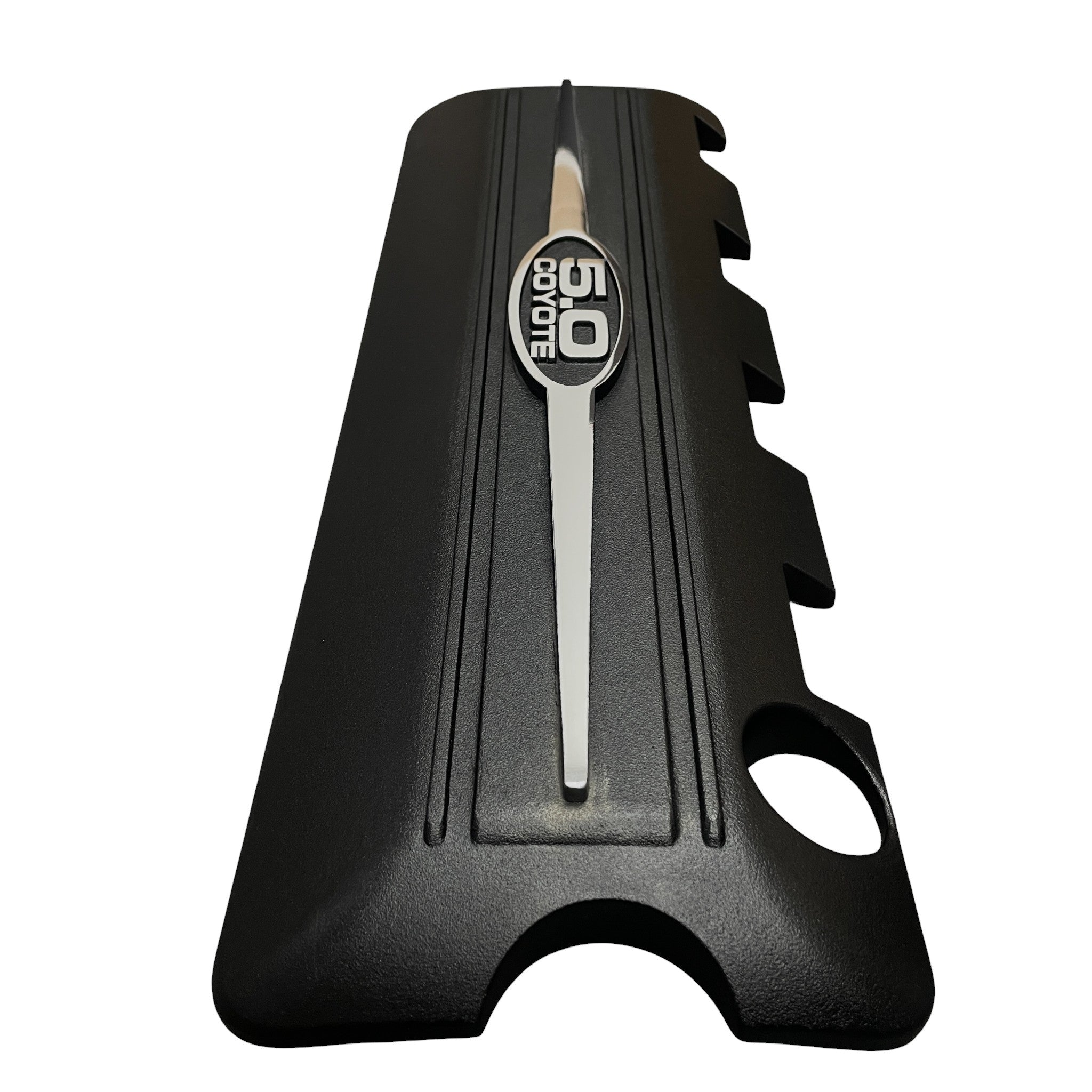 2011-2017 Ford Mustang 5.0L GT Coil Covers | 5.0 Coyote Logo - Die Cast Aluminum | Black Powder Coat