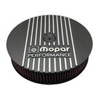 Mopar Performance 13" Round Air Cleaner | Die Cast Aluminum - Mopar Performance Logo | Black Powder Coat Finish