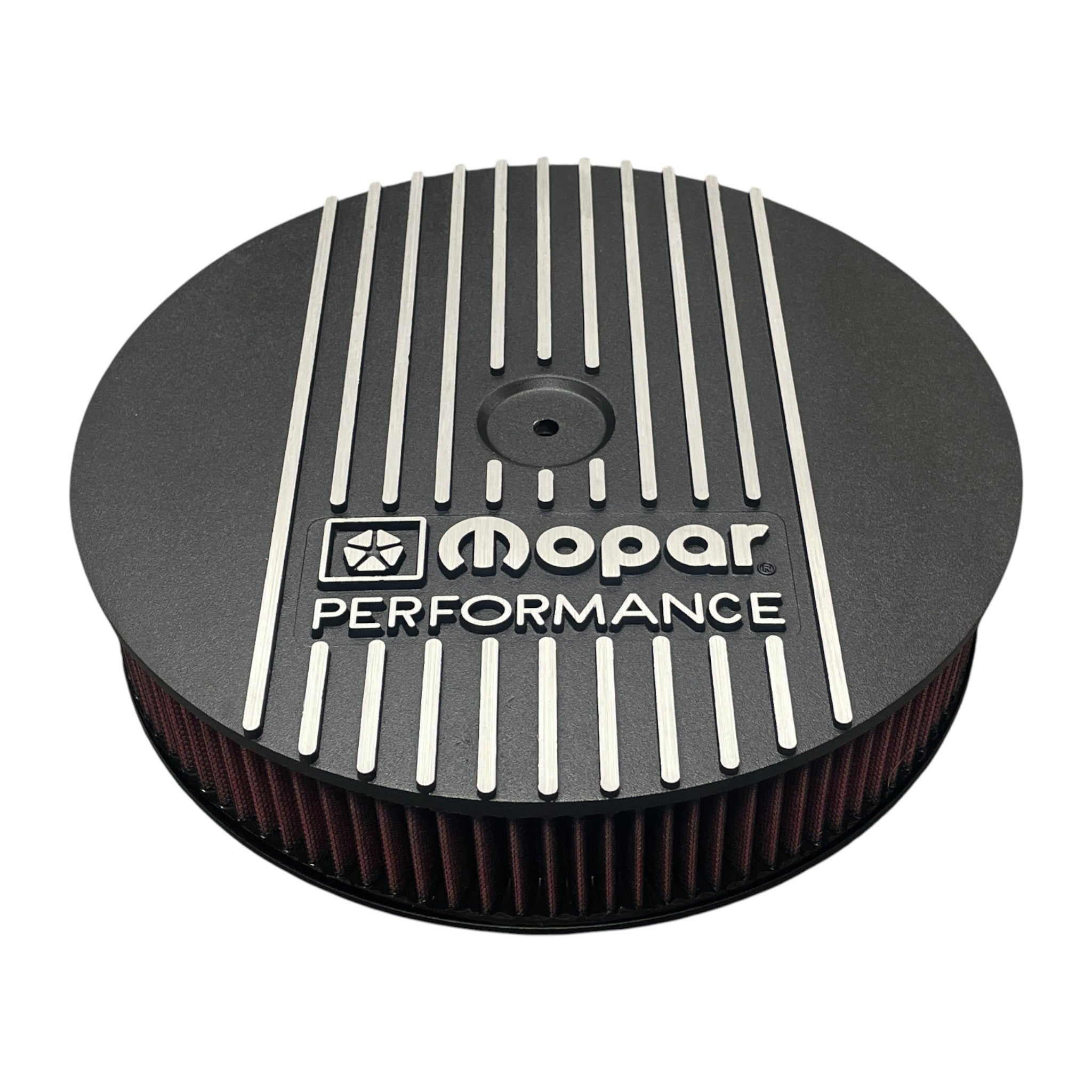 Mopar Performance 13" Round Air Cleaner | Die Cast Aluminum - Mopar Performance Logo | Black Powder Coat Finish