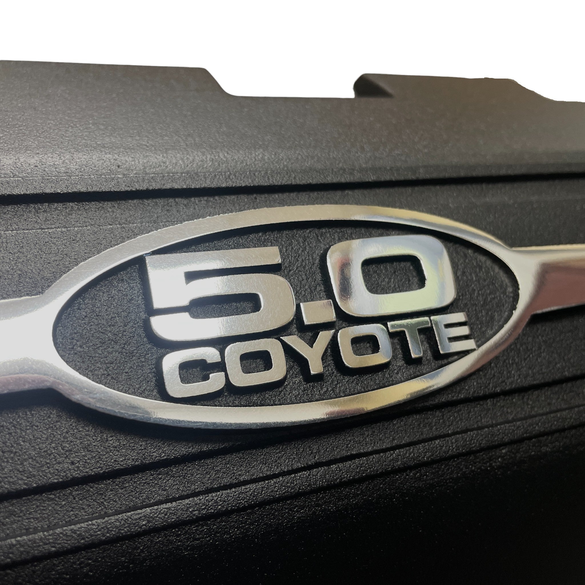 2011-2017 Ford Mustang 5.0L GT Coil Covers | 5.0 Coyote Logo - Die Cast Aluminum | Black Powder Coat
