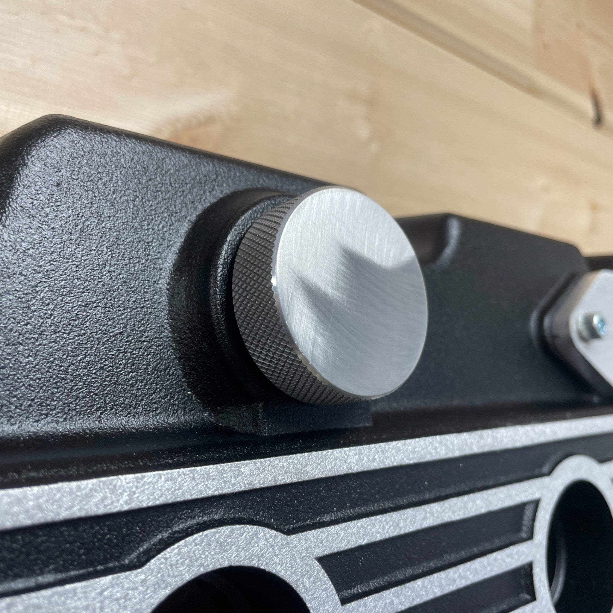 HEMI Valve Cover Coat Rack | Die Cast Aluminum - 4 Spark Plug Hook | Black Powder Coat