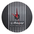 13" Round Air Cleaner Clock | Die Cast Aluminum - Mopar Performance Logo | Black Powder Coat