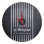 13" Round Air Cleaner Clock | Die Cast Aluminum - Mopar Performance Logo | Black Powder Coat