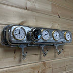 Mopar 383, 400, 440 Valve Cover Coat Rack | Die Cast Aluminum - 4-Zone Clock | Polished Aluminum