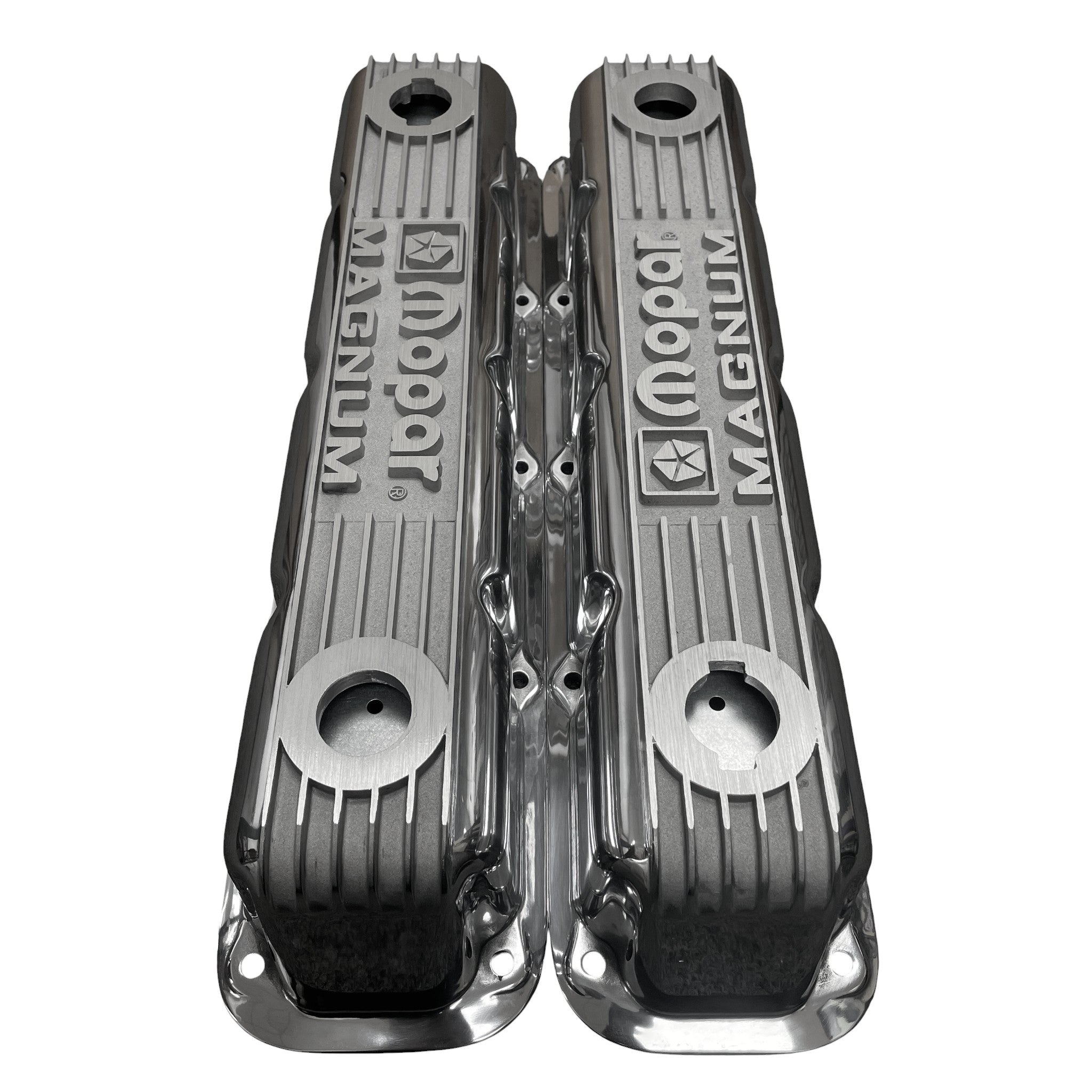 Mopar Performance 5.2L/5.9L Magnum Valve Covers | Die Cast Aluminum - Mopar Magnum Logo | Black Powder Coat
