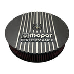 Mopar Performance 13" Round Air Cleaner | Die Cast Aluminum - Mopar Performance Logo | Black Powder Coat Finish