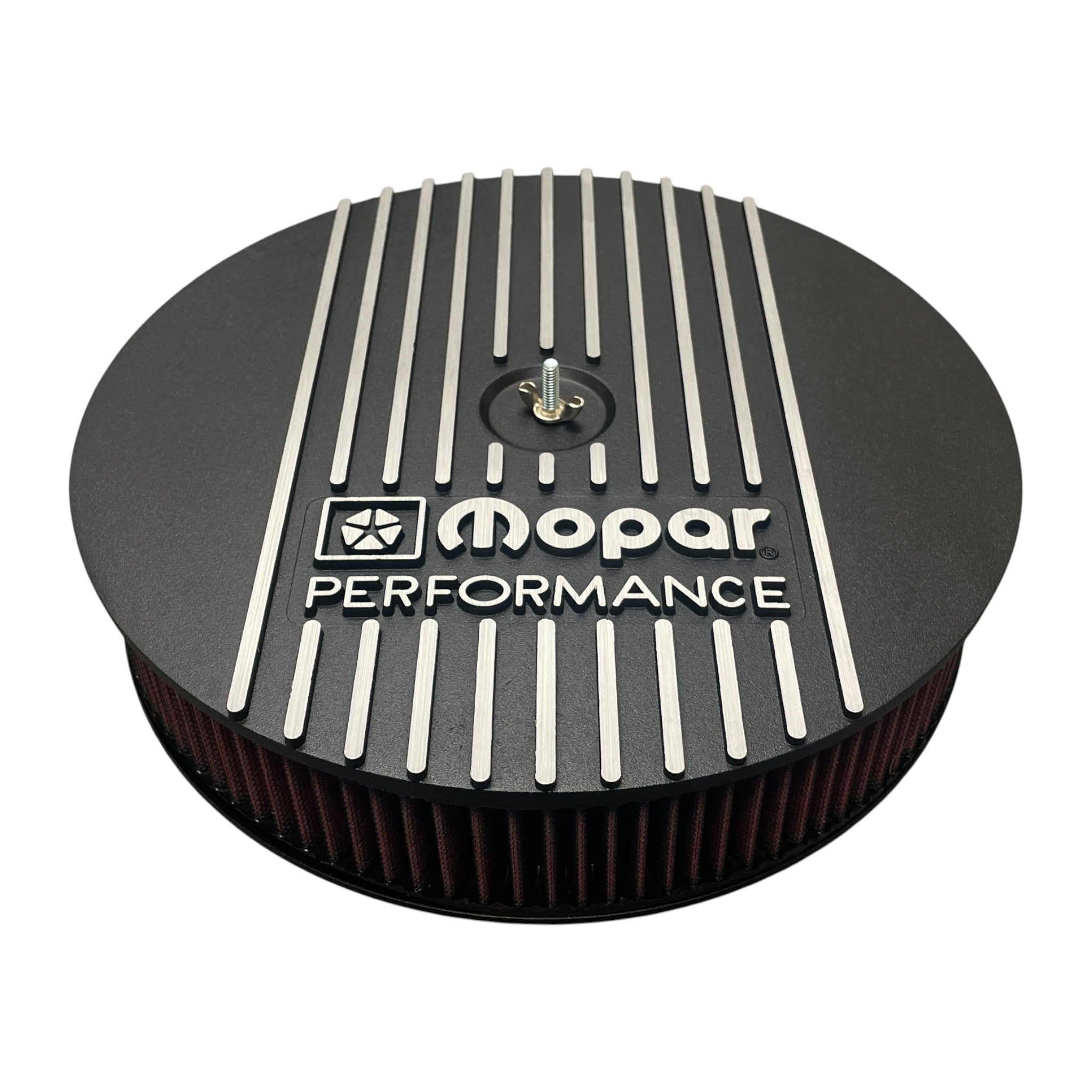 Mopar Performance 13" Round Air Cleaner | Die Cast Aluminum - Mopar Performance Logo | Black Powder Coat Finish