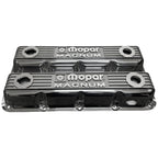 Mopar Performance 5.2L/5.9L Magnum Valve Covers | Die Cast Aluminum - Mopar Magnum Logo | Black Powder Coat