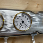 Mopar 383, 400, 440 Valve Cover Coat Rack | Die Cast Aluminum - 4-Zone Clock | Polished Aluminum