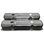 Mopar 383, 400, 400 Valve Covers | Die Cast Aluminum - Mopar Performance Logo | Polished Finish