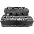 Mopar HEMI Valve Covers | Die Cast Aluminum - Mopar Performance Logo | Black Powder Coat