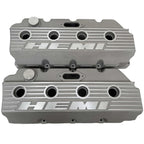 Mopar HEMI Valve Covers | Die Cast Aluminum - HEMI Logo | Sandblast