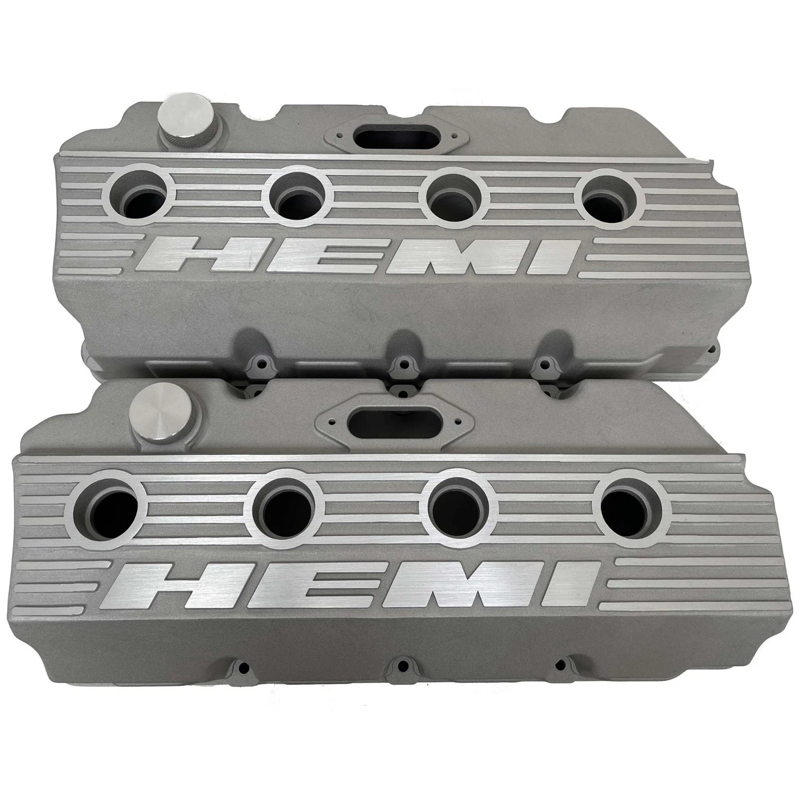 Mopar HEMI Valve Covers | Die Cast Aluminum - HEMI Logo | Sandblast