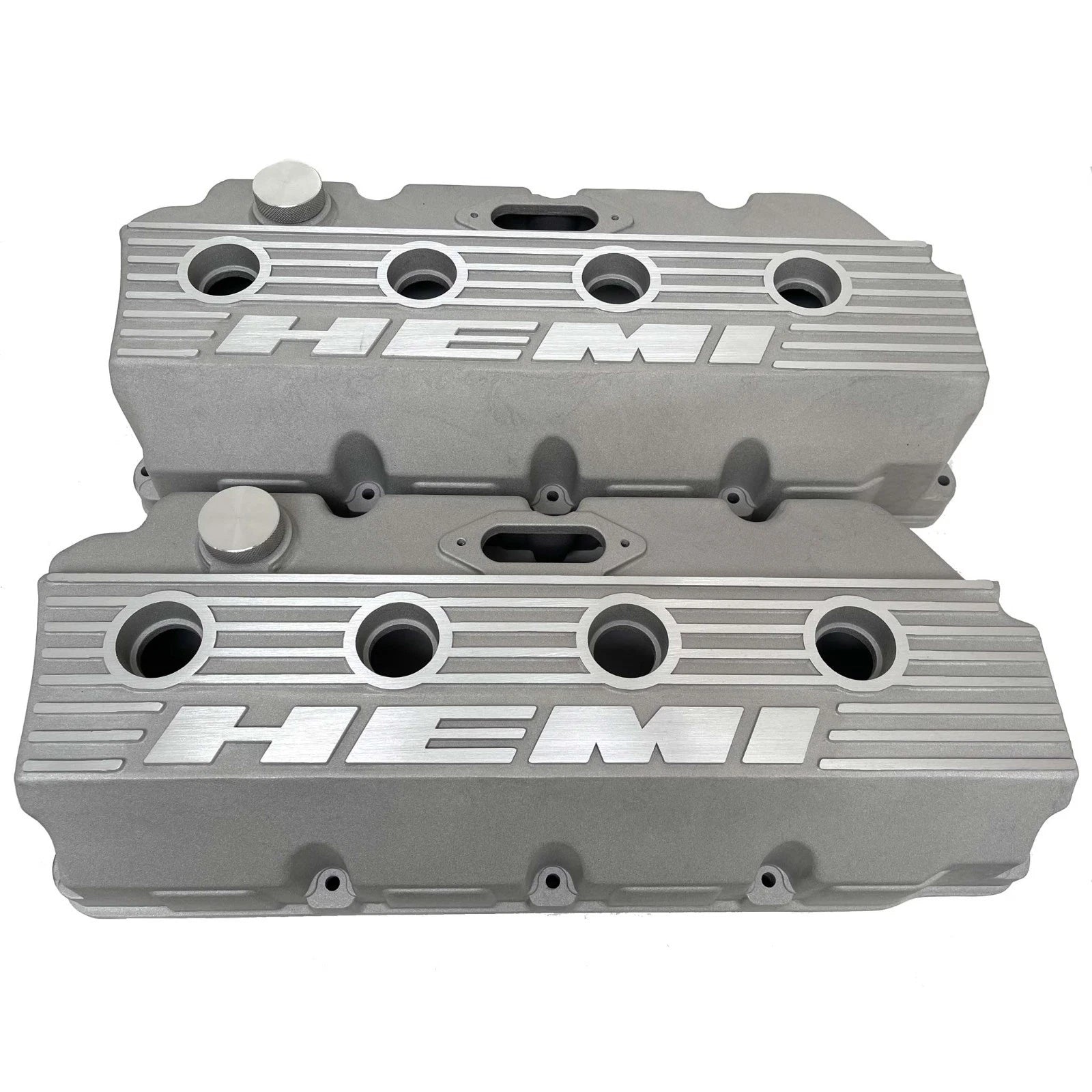 Mopar HEMI Valve Covers | Die Cast Aluminum - HEMI Logo | Sandblast