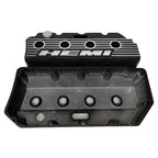 Mopar HEMI Valve Covers | Die Cast Aluminum - HEMI Logo | Black Powder Coat