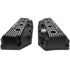 Mopar HEMI Valve Covers | Die Cast Aluminum - Mopar Performance Logo | Black Powder Coat