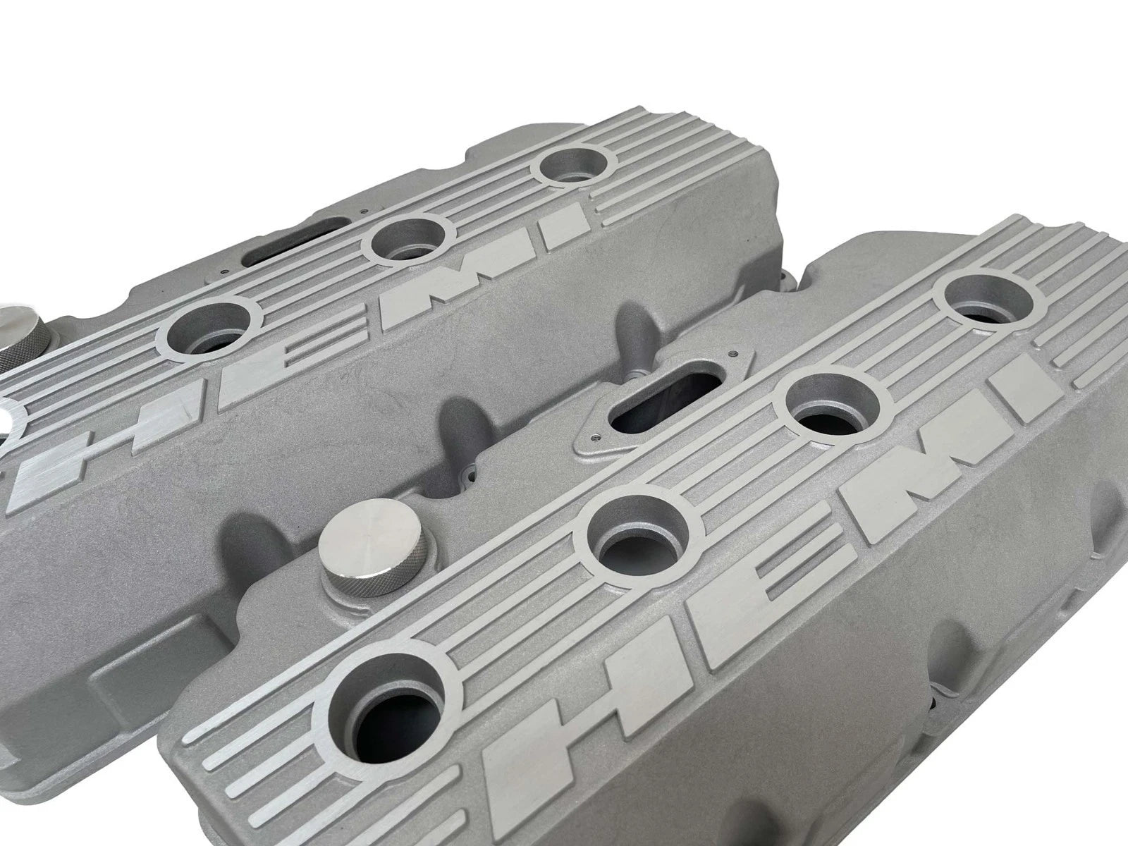 Mopar HEMI Valve Covers | Die Cast Aluminum - HEMI Logo | Sandblast