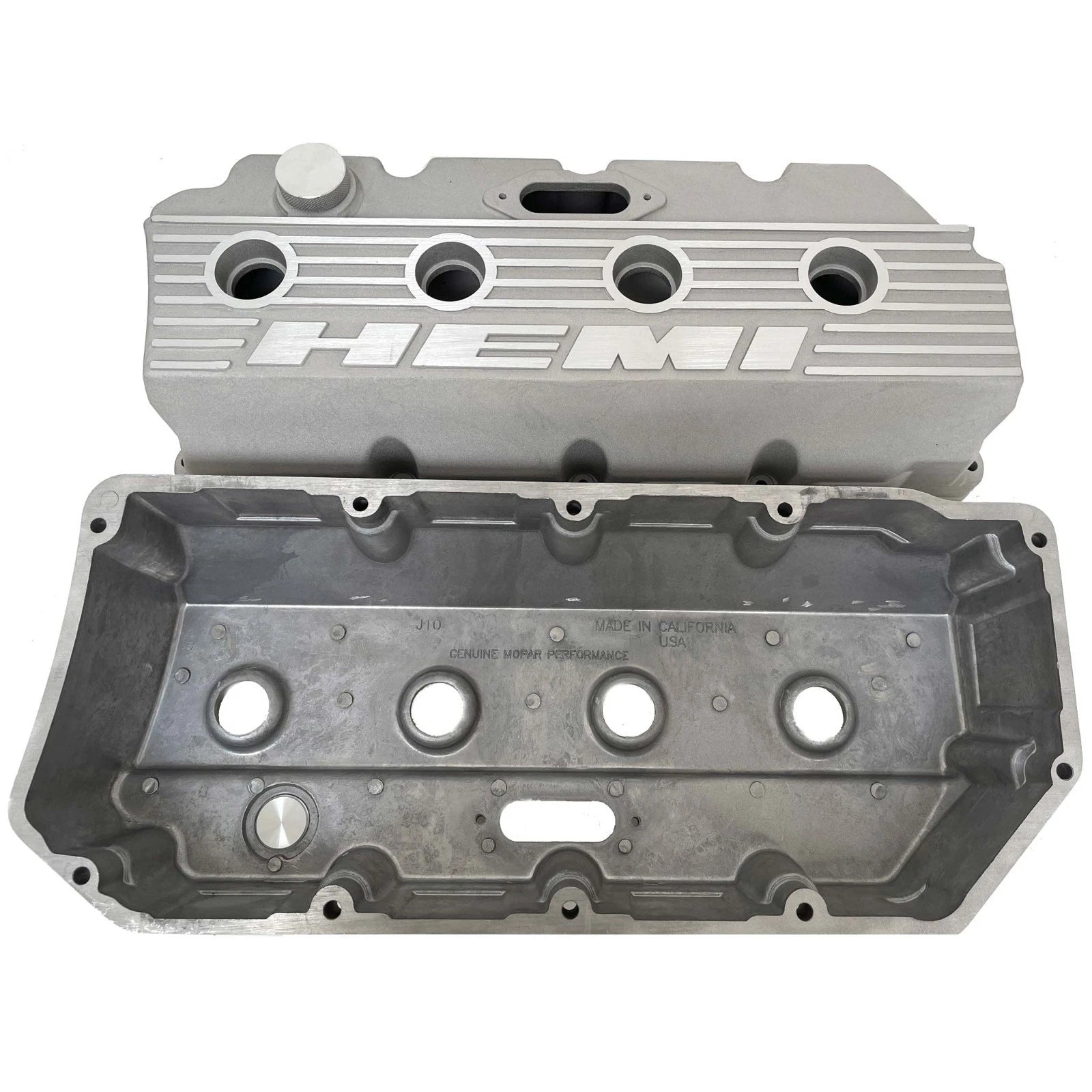 Mopar HEMI Valve Covers | Die Cast Aluminum - HEMI Logo | Sandblast